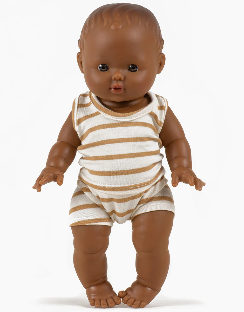 Minikane® Vintage Gordis 34cm nukk Leon koos Brown Sugar Marcel komplektiga