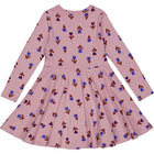 Müsli Deco Swing l/s dress, pink haze/star blue/sonic purple