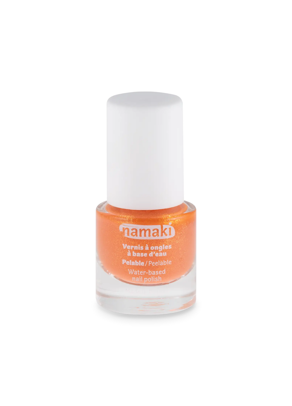 NAMAKI veebaasil mahakooritav küünelakk lastele, toon CORAL 7,5 ml