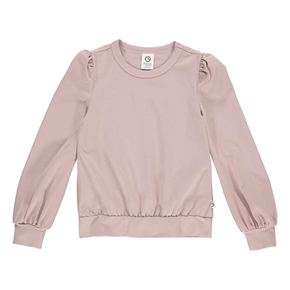 Müsli Cozy me bell sleeve T, rose wood