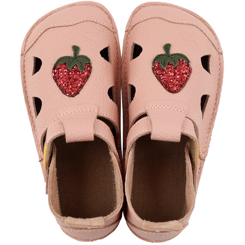 Tikki Nido nahast barefoot-sandaalid, Strawberry