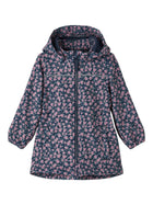Name It Alfa Small Flower softshell pikem jope tüdrukutele, dark sapphire