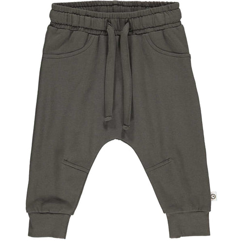 Müsli Cozy me dart pants baby, deep green