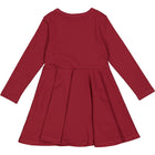 Müsli Flora sweat l/s dress, cabernet