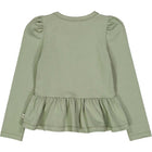 Müsli Dazzle print l/s T, poetry green