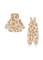 Konges Slojd Rainy Palme, vihmakomplekt sooja voodriga - Phantera Beige