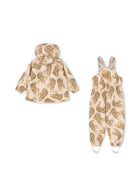 Konges Slojd Rainy Palme, vihmakomplekt sooja voodriga - Phantera Beige