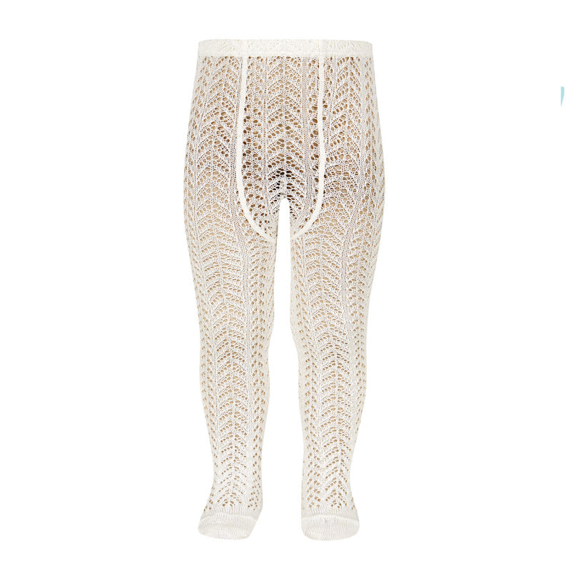 Condor perle openwork tights, Beige
