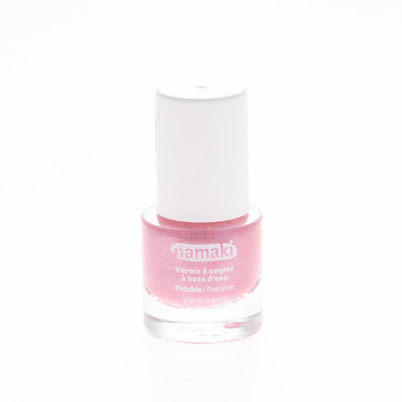 NAMAKI veebaasil mahakooritav küünelakk lastele, toon PINK GLITTER 7,5 ml
