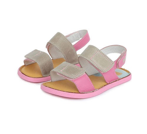 D.D.Step nahast lahtised sandaalid, daisy pink