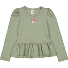 Müsli Dazzle print l/s T, poetry green
