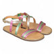 Chetto nahast metalliktoonis sandaalid, Oro