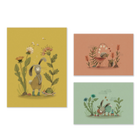Moulin Roty Plakatikomplekt Trois petits lapins