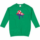 Fred's World Mushroom front l/s dress, Earth green