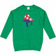 Fred's World Mushroom front l/s dress, Earth green