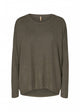Soyaconcept Oversized kampsun Biara, Melange roheline