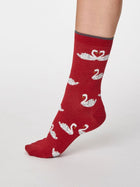 Thought Bambussokid, Swan- Berry red