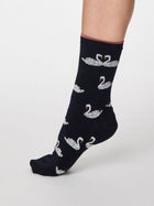 Thought Bambussokid, Swan- Dark navy