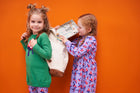 Fred's World Mushroom front l/s dress, Earth green