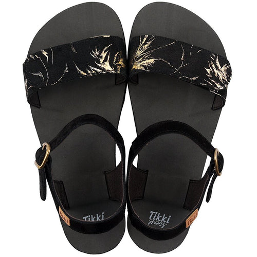 Tikki Vibe nahast sandaalid, liquid gold