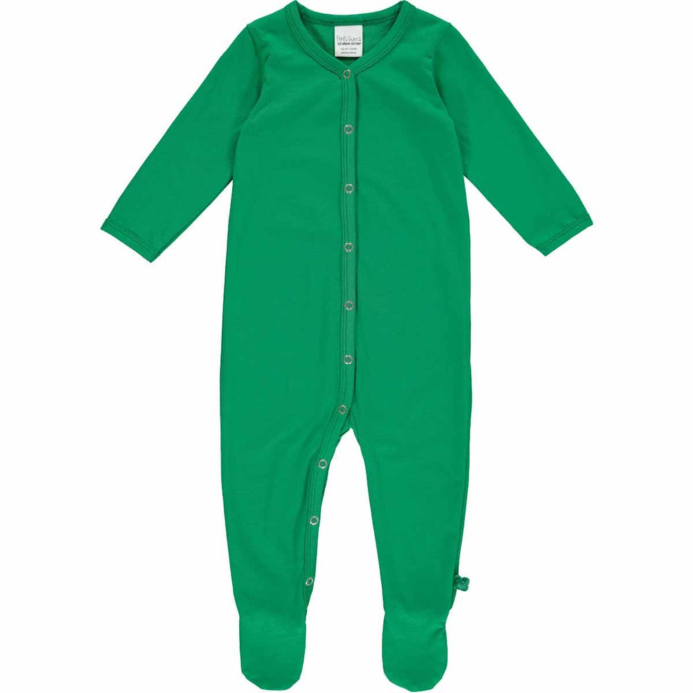 Fred's World Alfa bodysuit with feet, Earth green