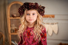 Müsli Bloomy l/s dress, boysenberry/fig/berry red