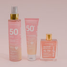 ALPHANOVA DAILY SUN SPF50 säraosakestega päikesekaitseõli vaarikaseemneõliga ja monoi lõhnaga, 125ml