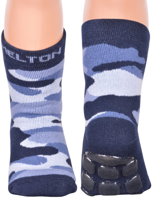Meltoni stopperiga sokid, sinine Lasteriided - HellyK - Kvaliteetsed lasteriided, villariided, barefoot jalatsid