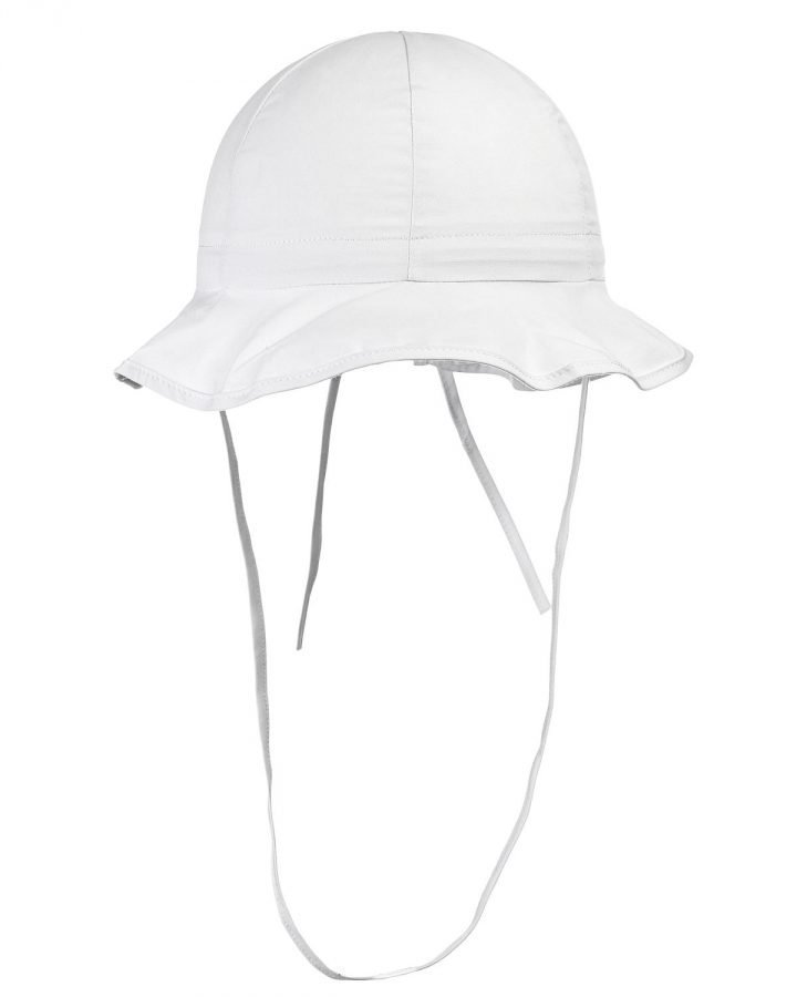 Melton UV 30 kaitsega suvemüts, valge Lasteriided - HellyK - Kvaliteetsed lasteriided, villariided, barefoot jalatsid