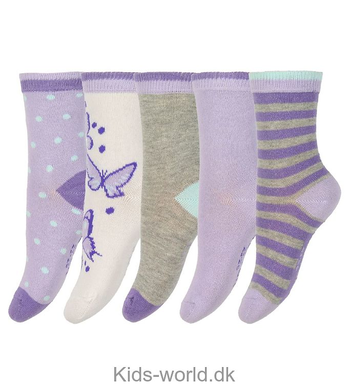 Melton sokkide multipakk-5 paari pakis, lilla Lasteriided - HellyK - Kvaliteetsed lasteriided, villariided, barefoot jalatsid