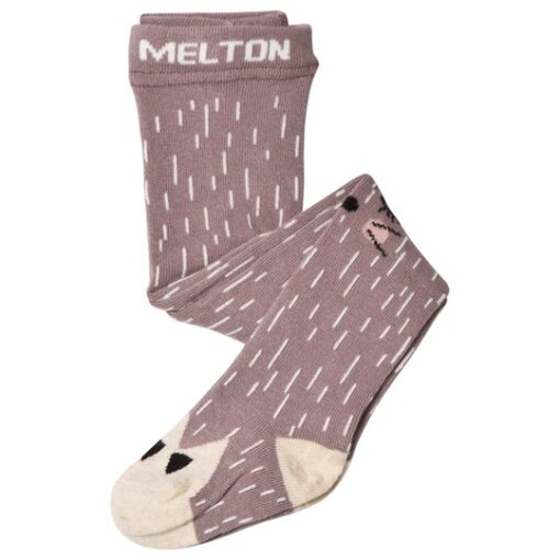 Meltoni sukkpüksid Kiisuga, lilla Lasteriided - HellyK - Kvaliteetsed lasteriided, villariided, barefoot jalatsid