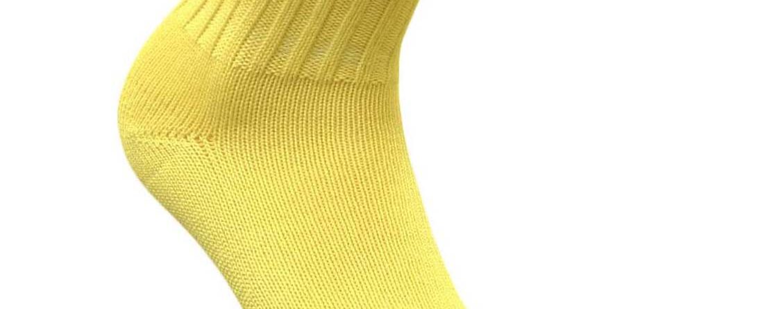 Villane sokk, kollane Villariided - HellyK - Kvaliteetsed lasteriided, villariided, barefoot jalatsid