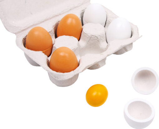 Puidust munade komplekt Mänguasjad - HellyK - Kvaliteetsed lasteriided, villariided, barefoot jalatsid