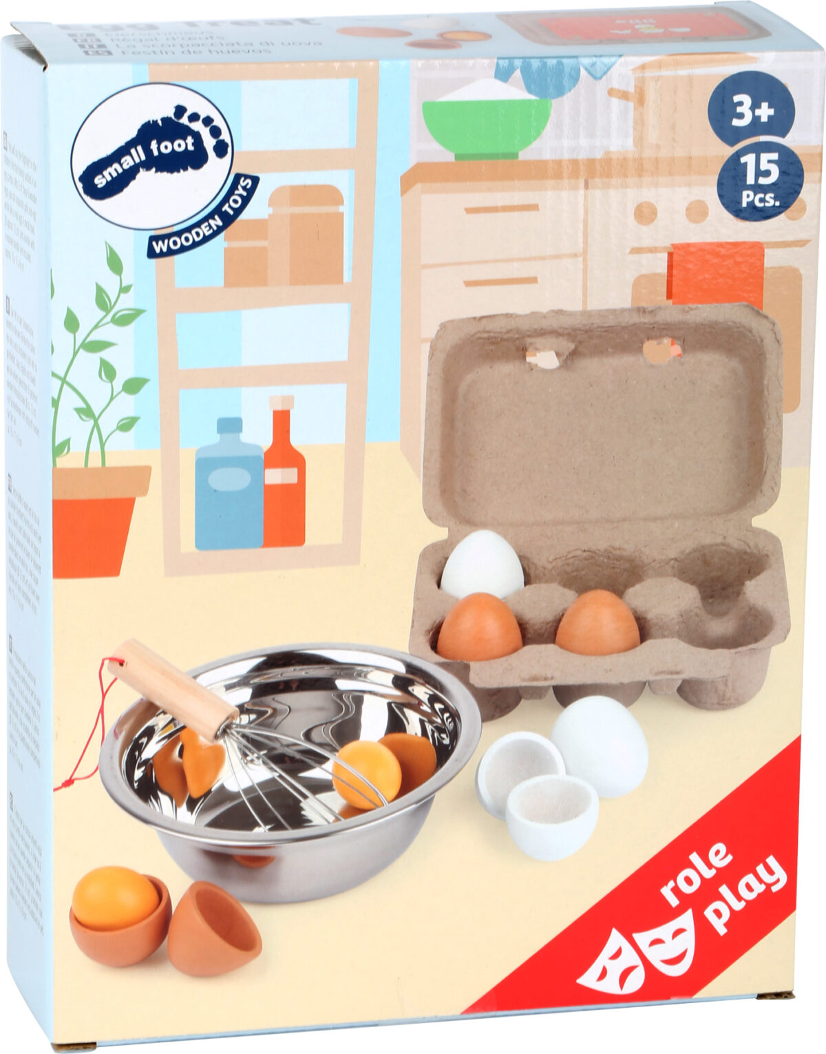 Puidust munade komplekt Mänguasjad - HellyK - Kvaliteetsed lasteriided, villariided, barefoot jalatsid