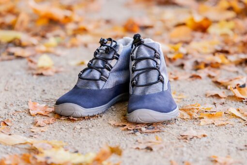 Fare Bare talvesaapad membraaniga, Sinine Laste barefoot jalatsid - HellyK - Kvaliteetsed lasteriided, villariided, barefoot jalatsid