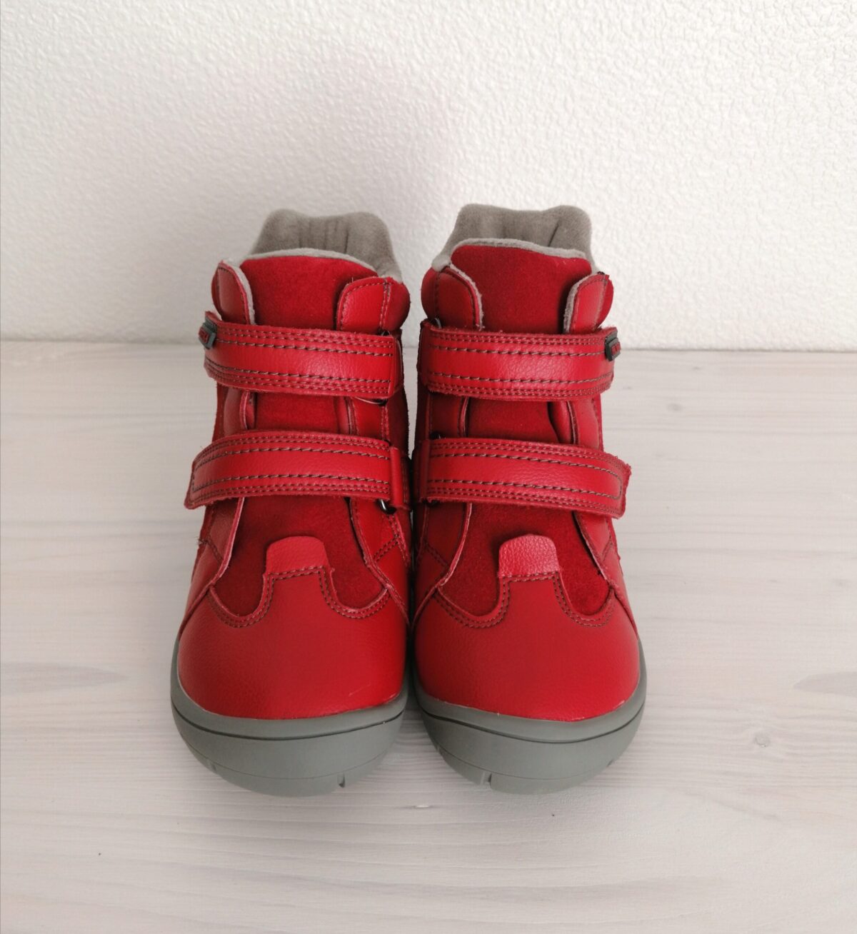 Protetika talvesaapad Pro-tex membraaniga Elis, Red Laste barefoot jalatsid - HellyK - Kvaliteetsed lasteriided, villariided, barefoot jalatsid