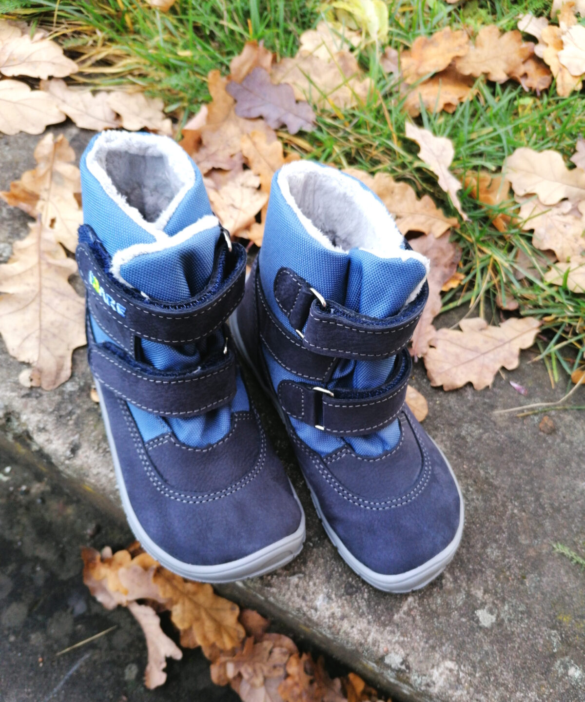 Fare Bare talvesaapad membraaniga, Sinine 33-42 Laste barefoot jalatsid - HellyK - Kvaliteetsed lasteriided, villariided, barefoot jalatsid