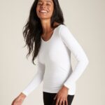 Womens-Long-Sleeve-Top-White-Front-2