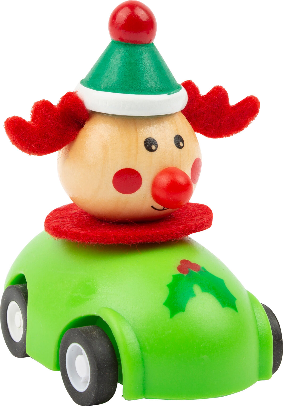 Puidust auto Roheline Mänguasjad - HellyK - Kvaliteetsed lasteriided, villariided, barefoot jalatsid