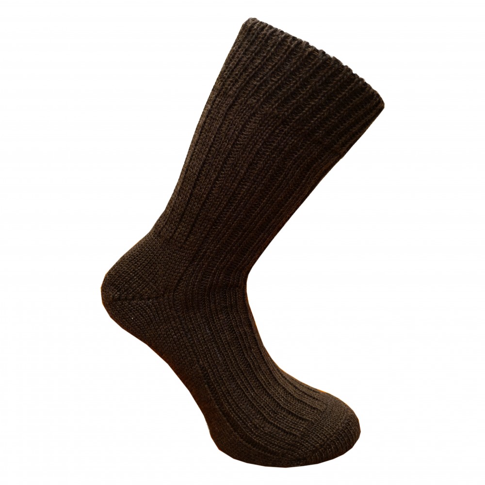 Villane sokk, pealt soonikkoes, pruun Villariided - HellyK - Kvaliteetsed lasteriided, villariided, barefoot jalatsid