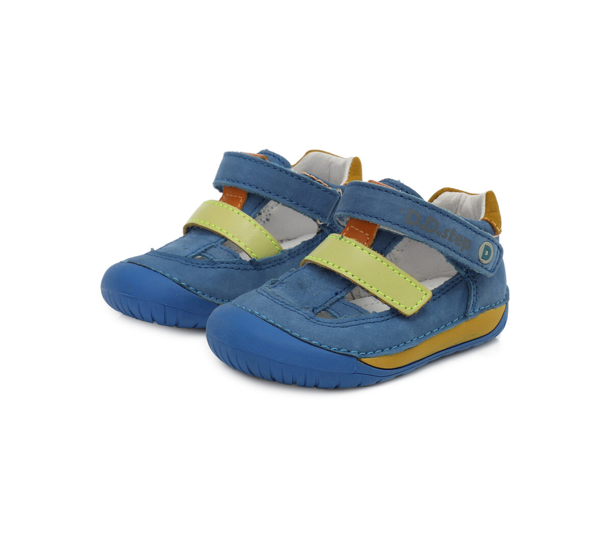 D.D.Step nahast sandaalid, Bermuda Blue D.D.Step - HellyK - Kvaliteetsed lasteriided, villariided, barefoot jalatsid