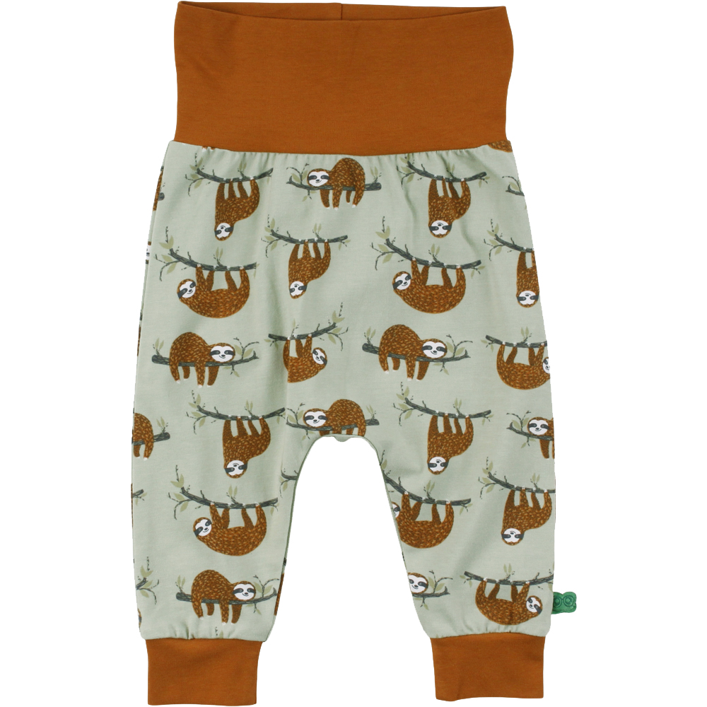 Fred´s World Sloth pants, Pale moss Green Cotton - HellyK - Kvaliteetsed lasteriided, villariided, barefoot jalatsid