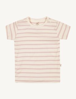 Boody Baby T- Shirt Striped- Rose/Nature Boody - HellyK - Kvaliteetsed lasteriided, villariided, barefoot jalatsid