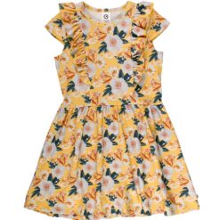 Müsli Bloom kleit, Sun Green Cotton - HellyK - Kvaliteetsed lasteriided, villariided, barefoot jalatsid