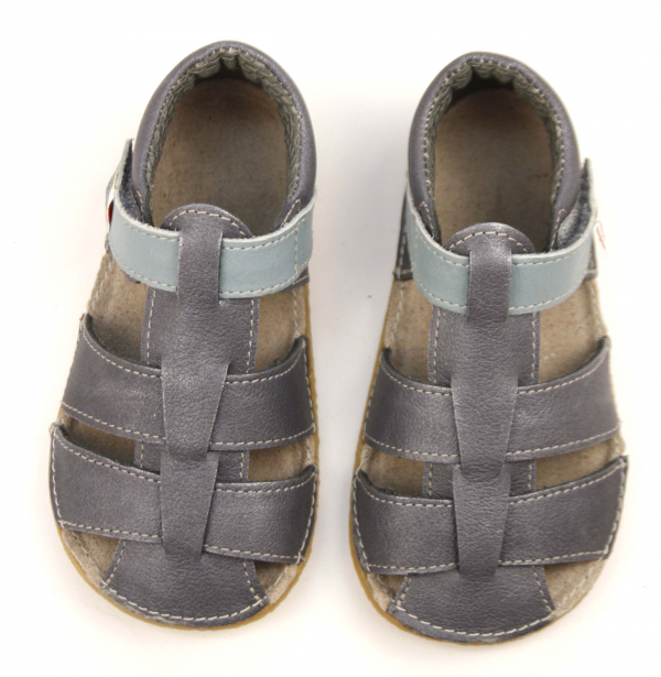 EF barefoot nahast sandaalid, Hall Laste barefoot jalatsid - HellyK - Kvaliteetsed lasteriided, villariided, barefoot jalatsid