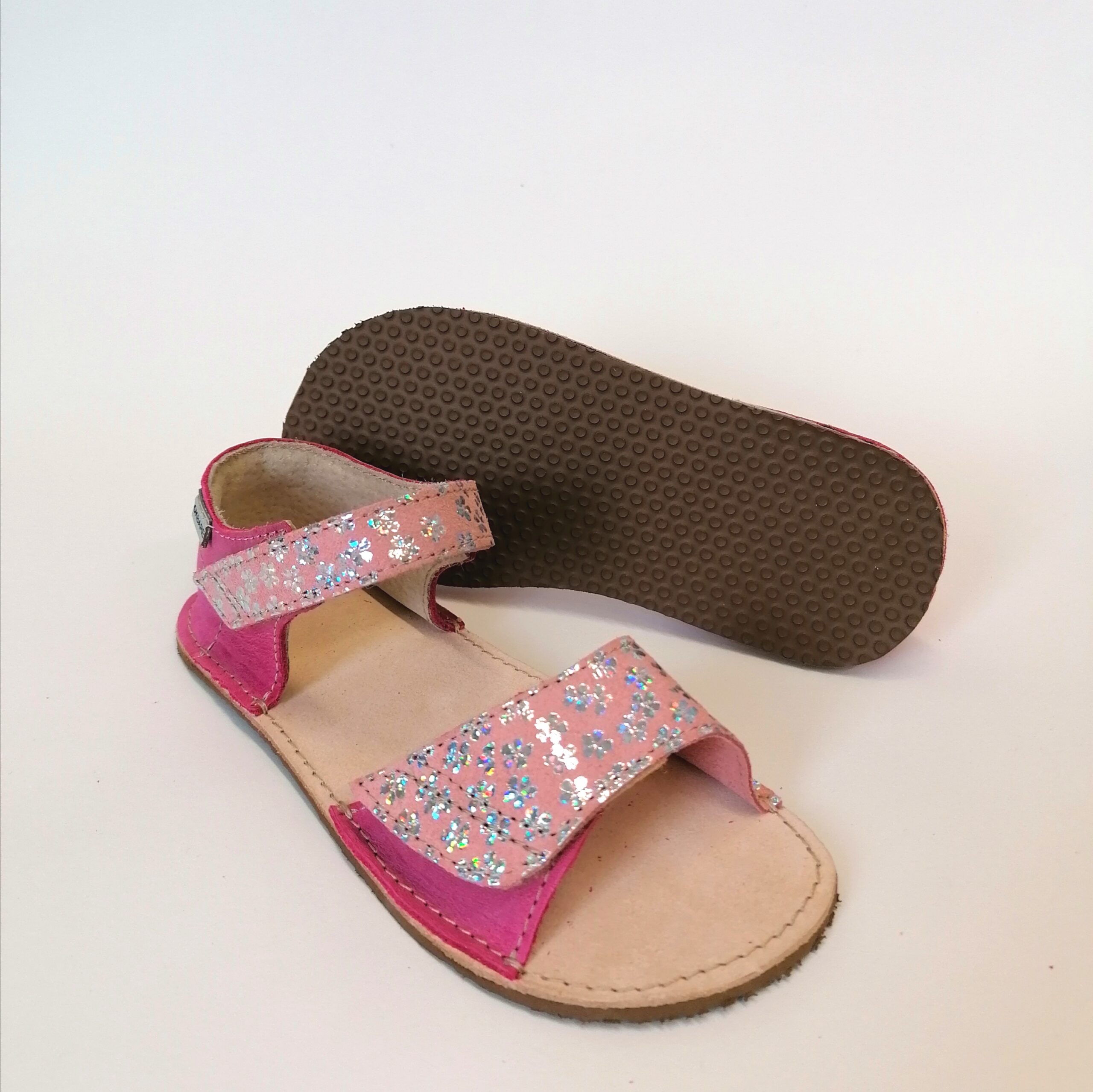 Ok Bare Mirrisa sandaalid, Fuxia (G) Laste barefoot jalatsid - HellyK - Kvaliteetsed lasteriided, villariided, barefoot jalatsid