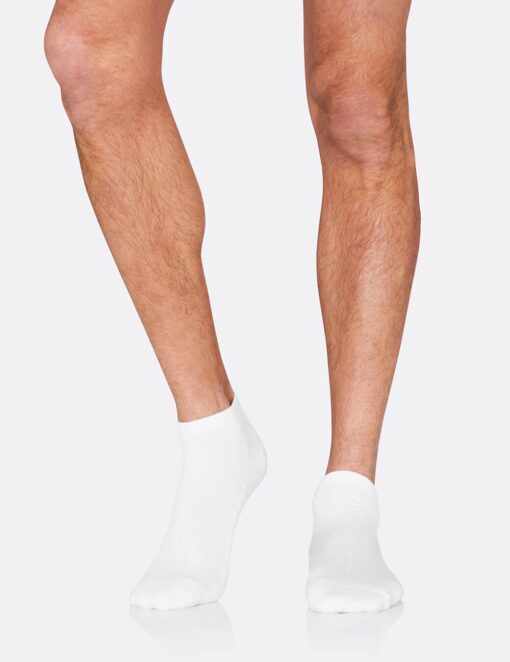 Boody Men’s Cushioned Sport Ankle Socks- White Boody - HellyK - Kvaliteetsed lasteriided, villariided, barefoot jalatsid