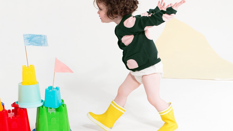 Aigle Baby Flac, Jaune Kummikud - HellyK - Kvaliteetsed lasteriided, villariided, barefoot jalatsid
