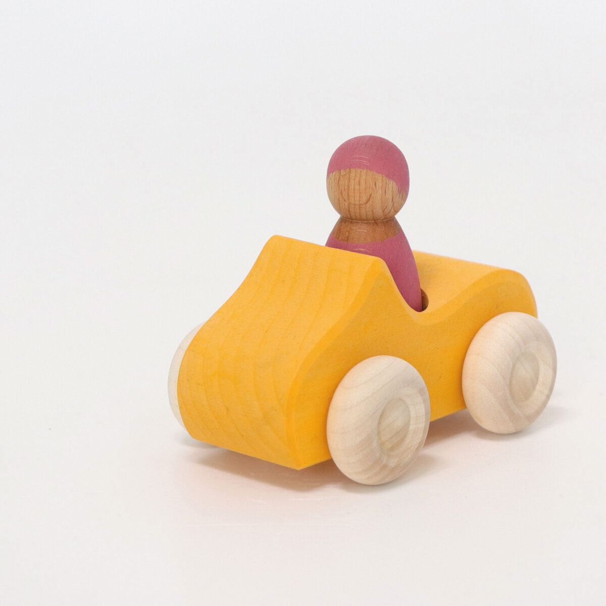 Grimm´s Kollane Auto Grimm's kõristid, autod ja tõmmatavad mänguasjad - HellyK - Kvaliteetsed lasteriided, villariided, barefoot jalatsid