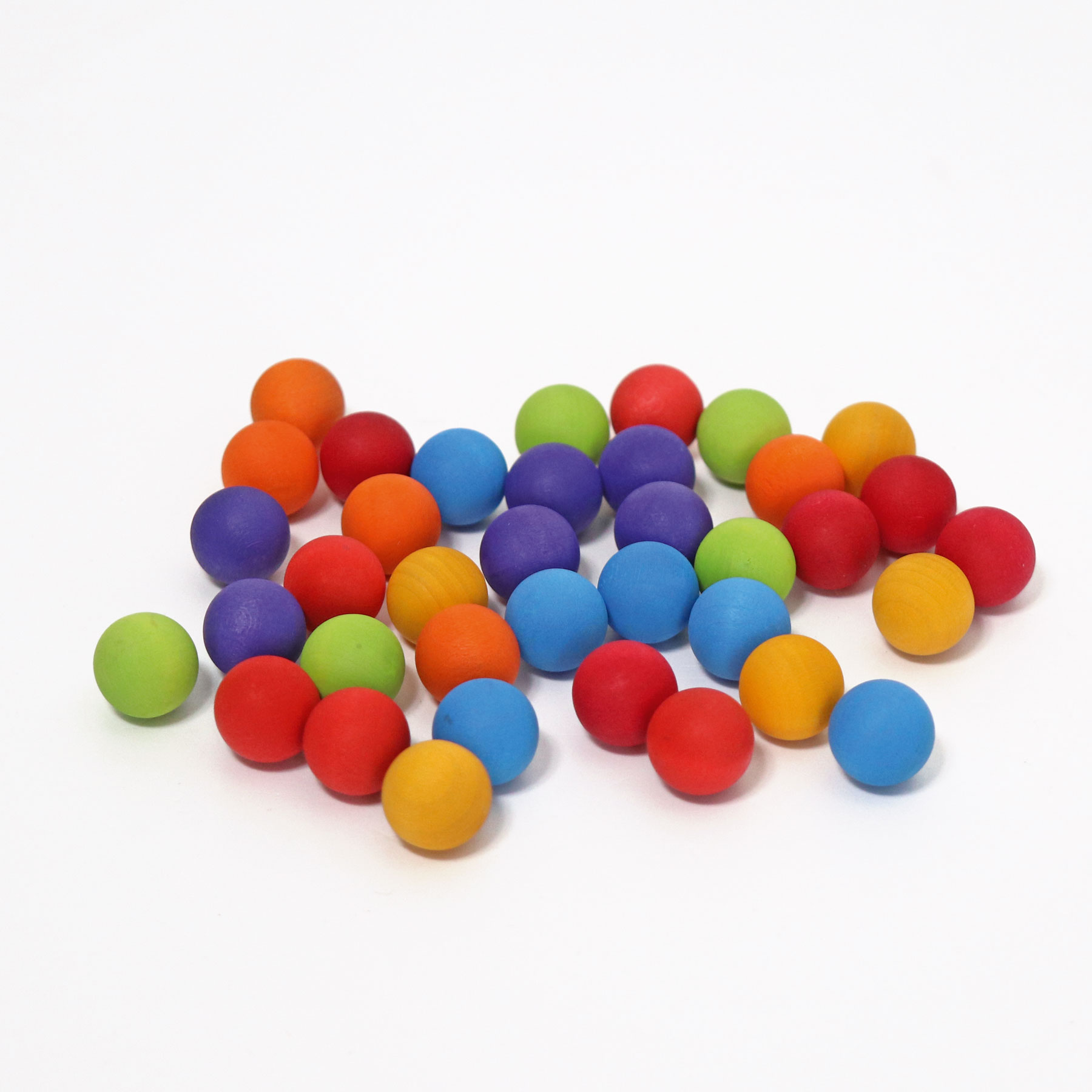 Grimm´s väiksed värvilised kuulid, Vikerkaar Grimm´s puidust mänguasjad - HellyK - Kvaliteetsed lasteriided, villariided, barefoot jalatsid